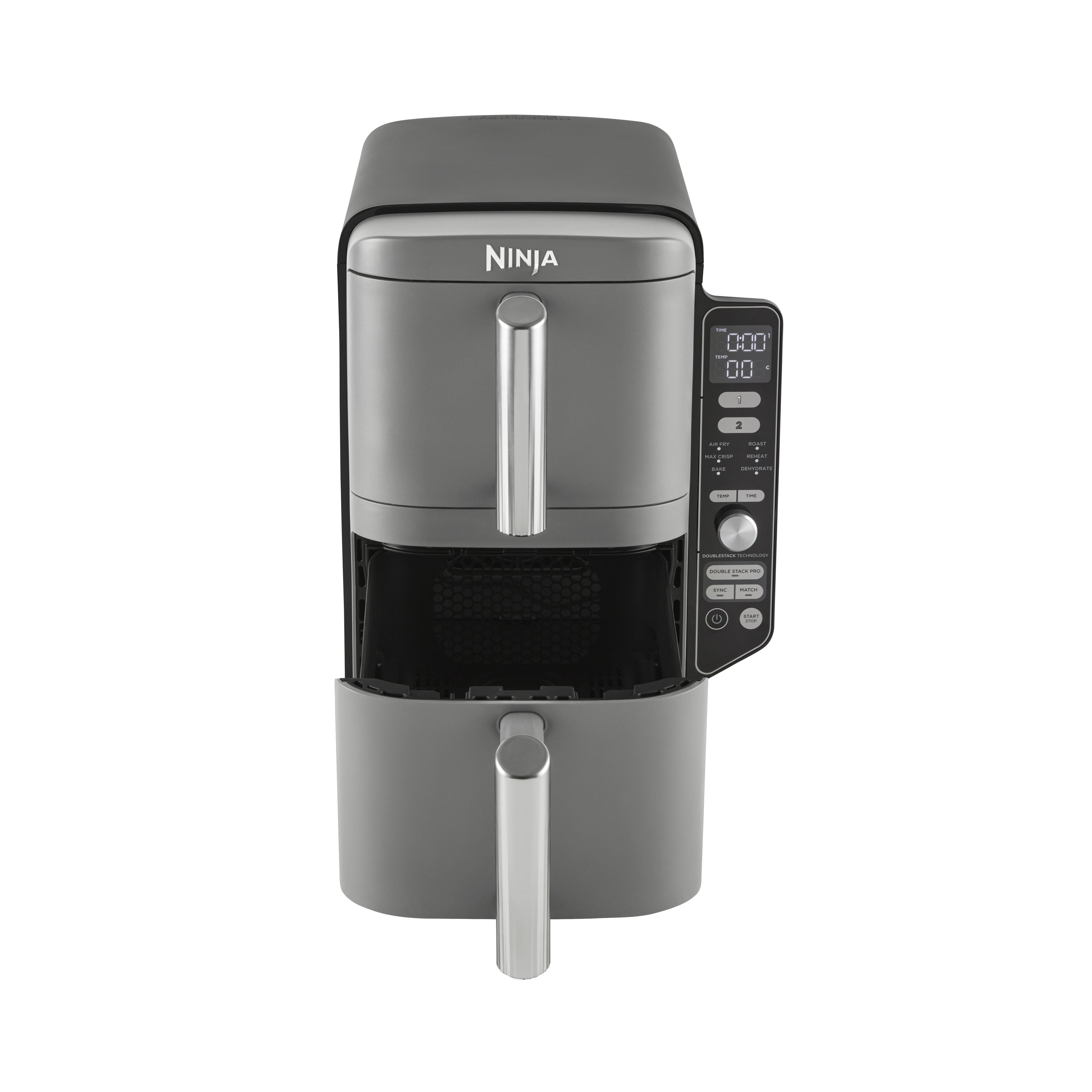 EAN 0622356280822 - Ninja SL400EU freidora Doble 9,5 L 2470 W Freidora de aire caliente Negro, Gris imagen 7