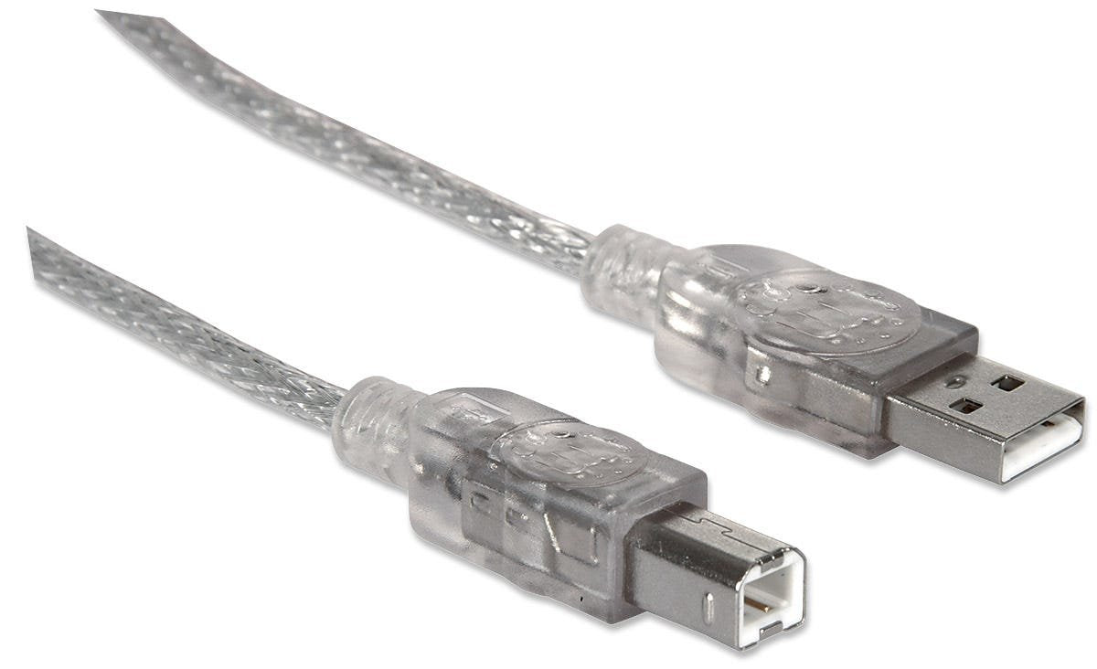Cable Usb Manhattan Usb A/Usb B 3 M Macho/Macho