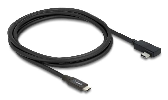 Delock Koaxiales Usb 40 Gbps Cable Angular Links / Rechts Usb Pd 3.1 240 W 2 M