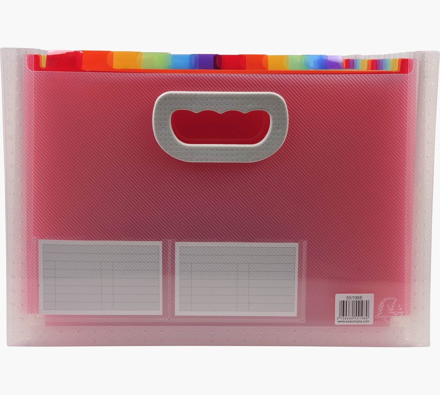 Exacompta Maletín Clasificador C/Asa 24 Compartimentos Cristal