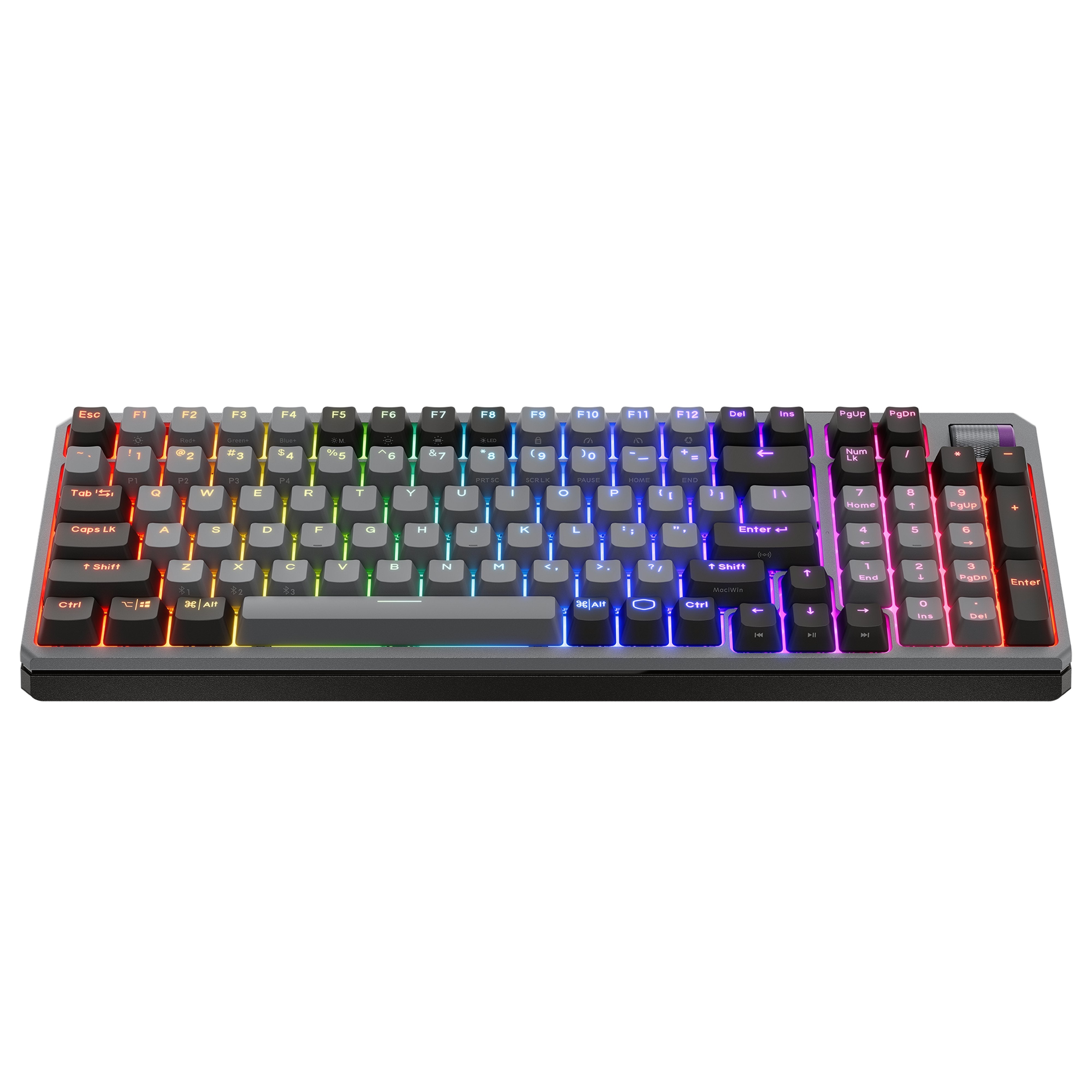 Cooler Master Mk770, Teclado De Juegos Grey/Black, De-Layout, Kailh Box Red V2, Space Grey Mk-770-Gkkr1-De