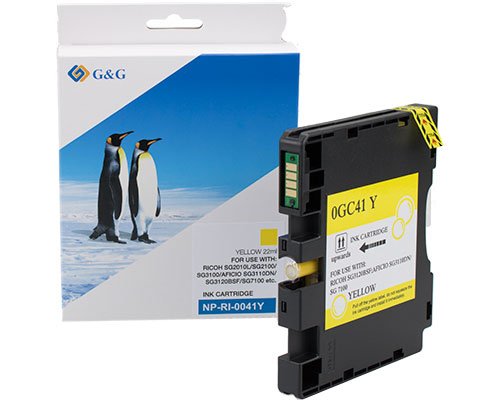 Tinta  G&G Compatible Ricoh Gc41y/ 405768 Xl-Amarillo