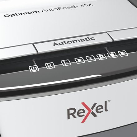 Destructora De Documentos Rexel Optimum 45x P2 / 4x28 / 45 Hojas / 20l / Klamm / Kred /