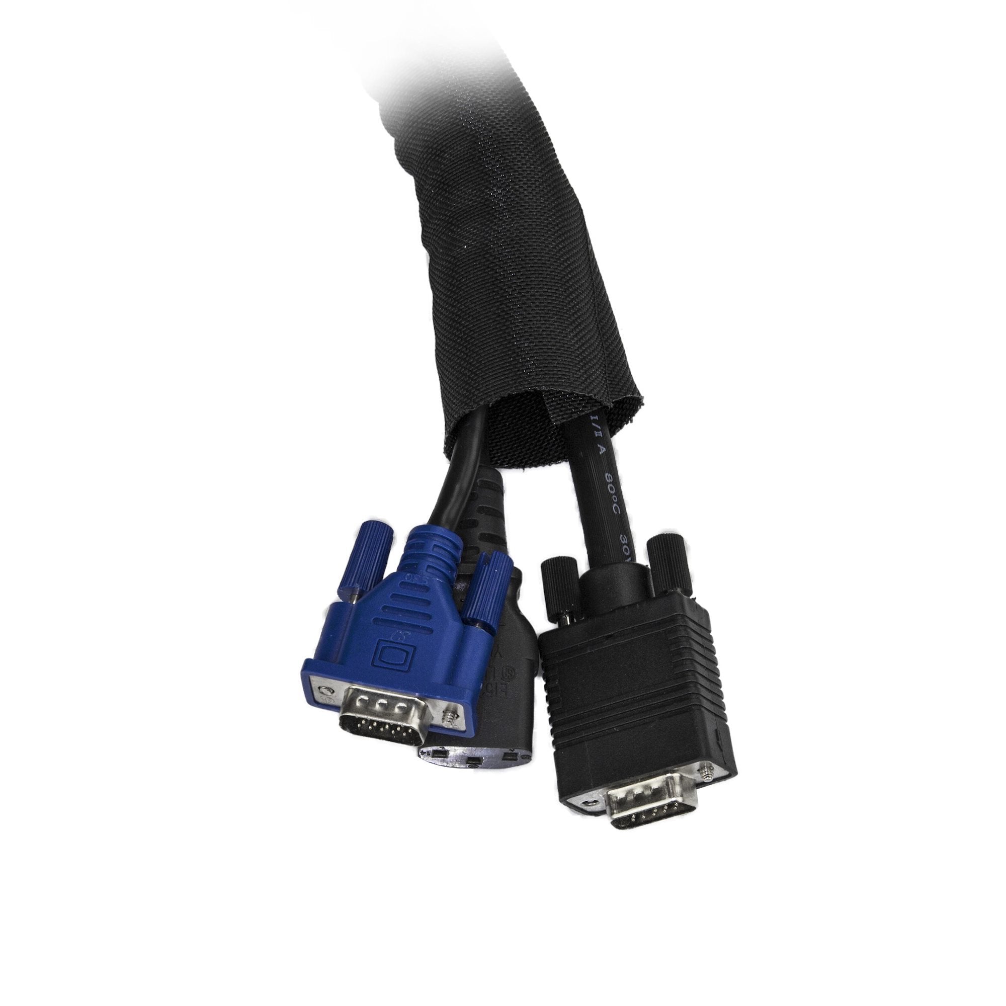 Startech.Com Manga Cubierta De 2m Para Gestión De Cableado - Organizador Flexible De Cables - Cubierta De Tela Para Esconder Cables