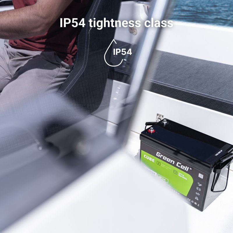 EAN 5904326374829 - Green Cell Žalias Cell CUBE LiFePO4 125Ah 12,8V 1600Wh liio geležies fosfato baterija kemperiui, sauls en imagen 6