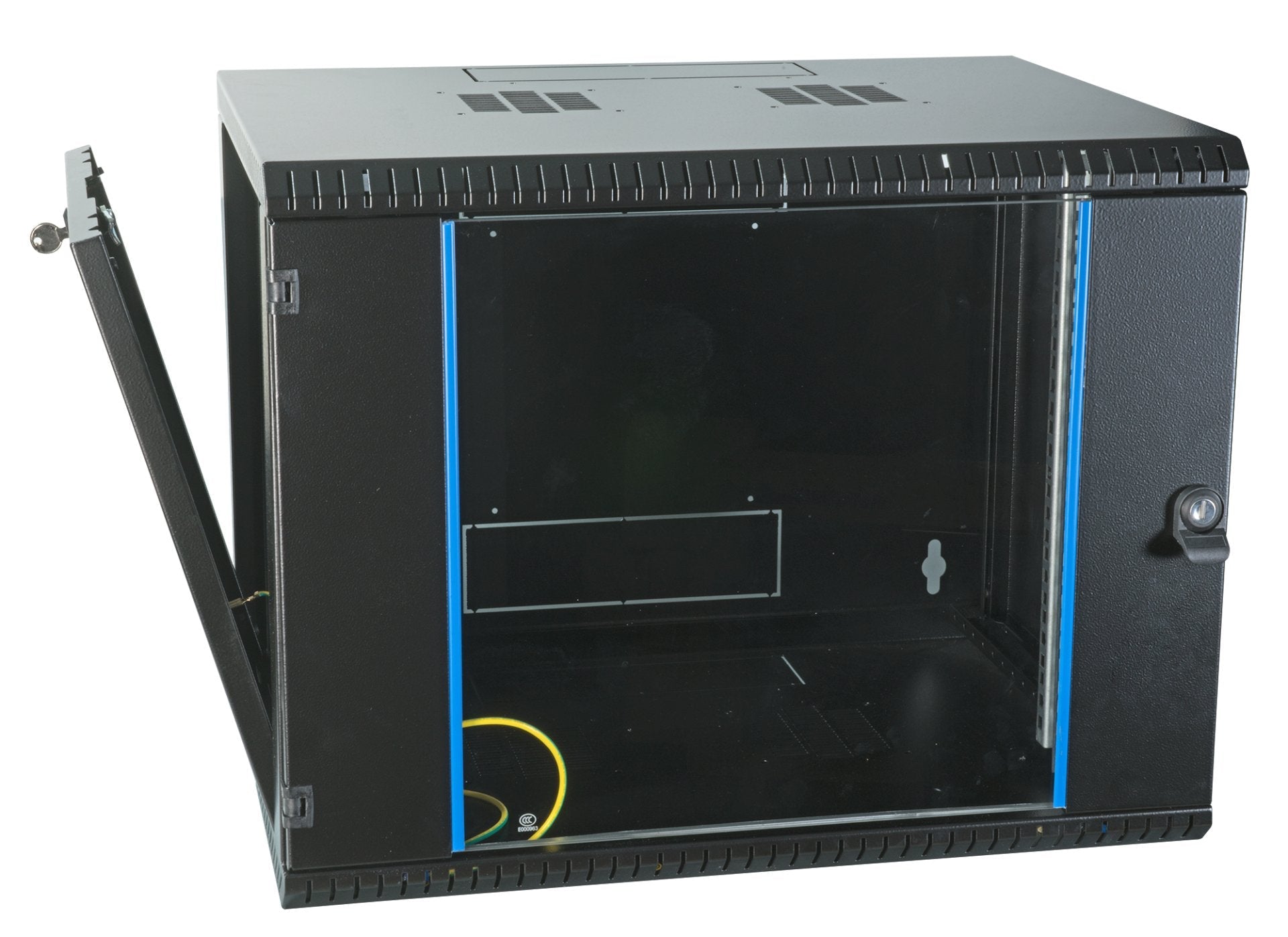 Armario Rack Efb 19" De Pared 9u, Fija, 1 Pieza, Ral9005, Profundidad 450 Mm