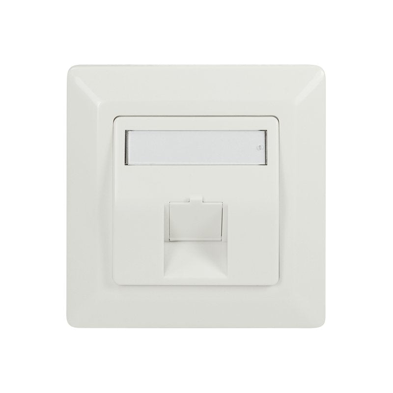 Keystone Faceplate 45° For 1 Module, Blanco Puro