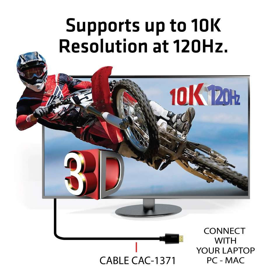 Cable Hdmi Ultra High Speed 10k 120hz 48gbps 1m.