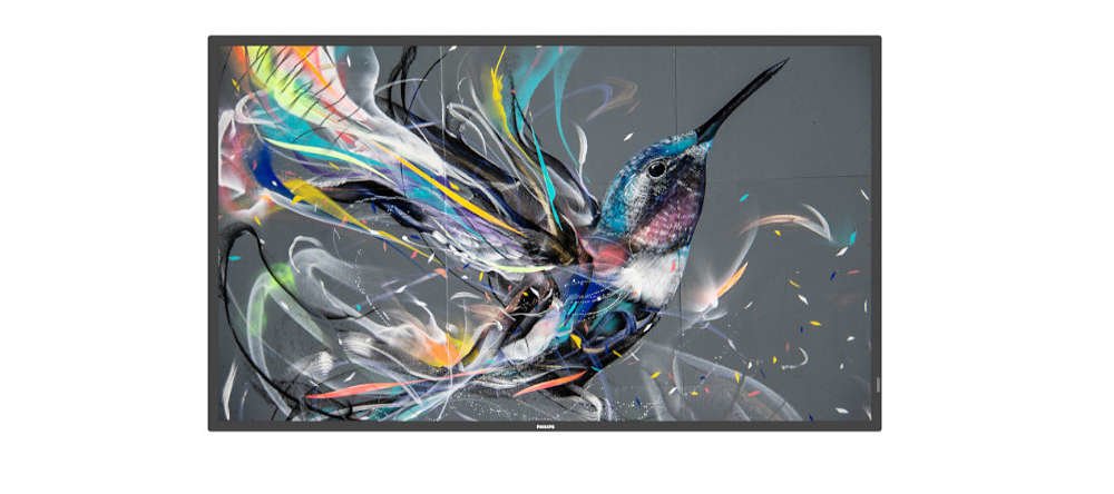 Philips Signage Solutions Q-Line Pantalla Señalización 139,7 Cm (55") Ips 400 Cd / M² 4k Ultra Hd Negro