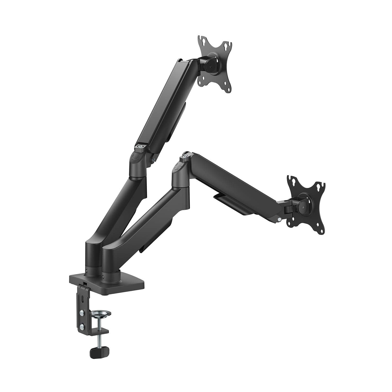 Aisens Soporte De Mesa Eco Contrapeso Giratorio E Inclinable Para Monitor/Tv 9kg (3 Pivotes, 2 Brazos) De 17-32, Negro