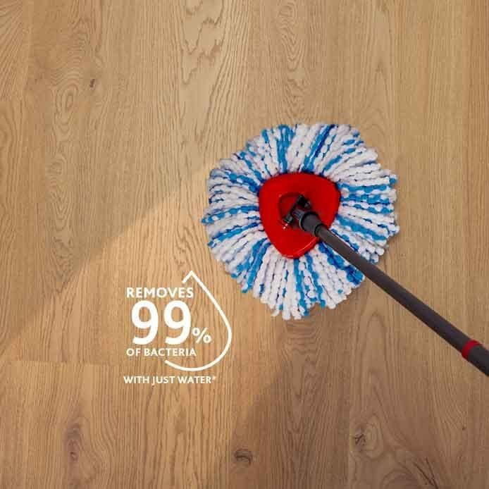 EAN 4023103254220 - Vileda 4023103254220 accesorio para trapeador Bayeta para mopa Azul, Blanco imagen 4