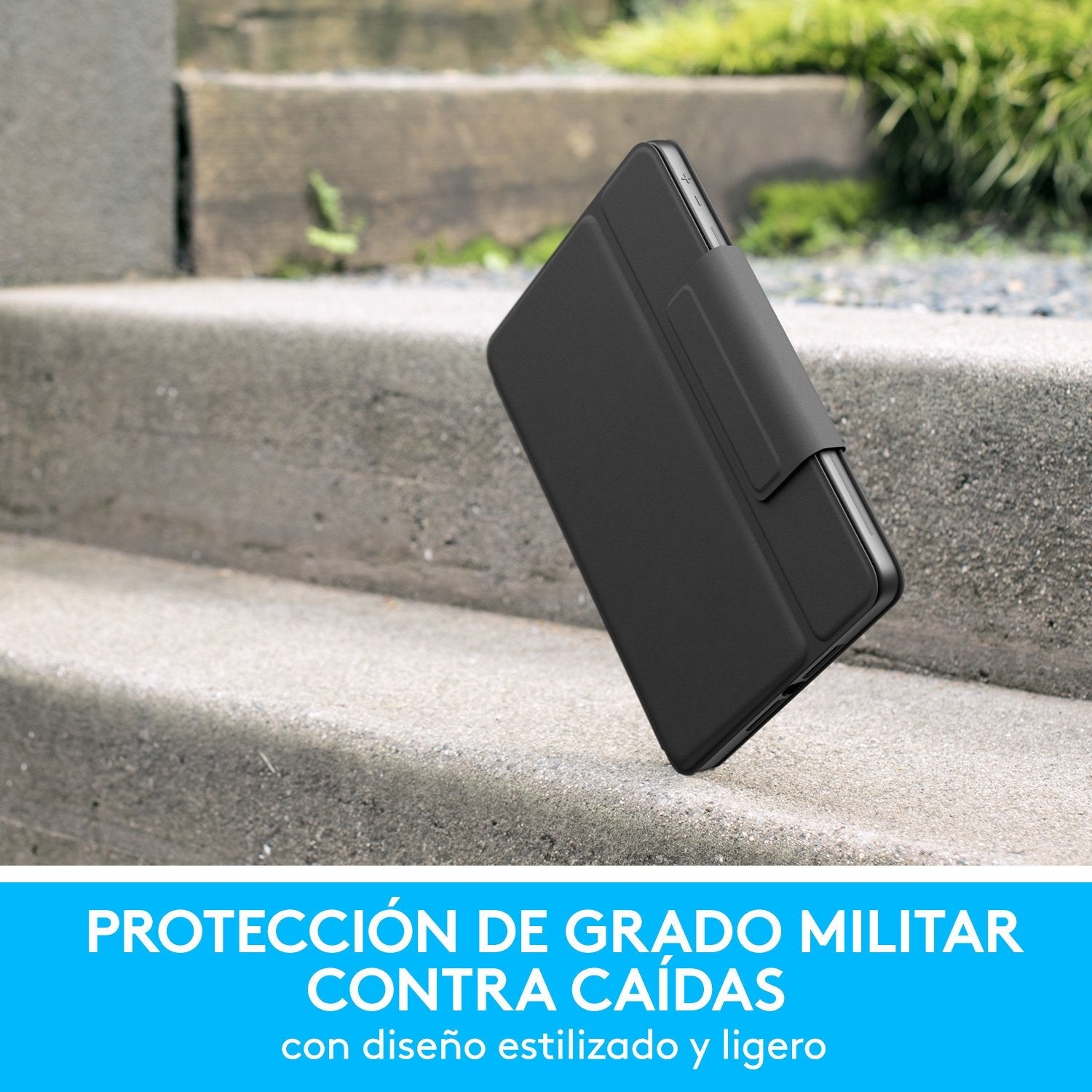 Teclado  Bluetooth Funda Logitech Rugged Folio Para Ipad ( 7 Generacion)  P/N:920-009317