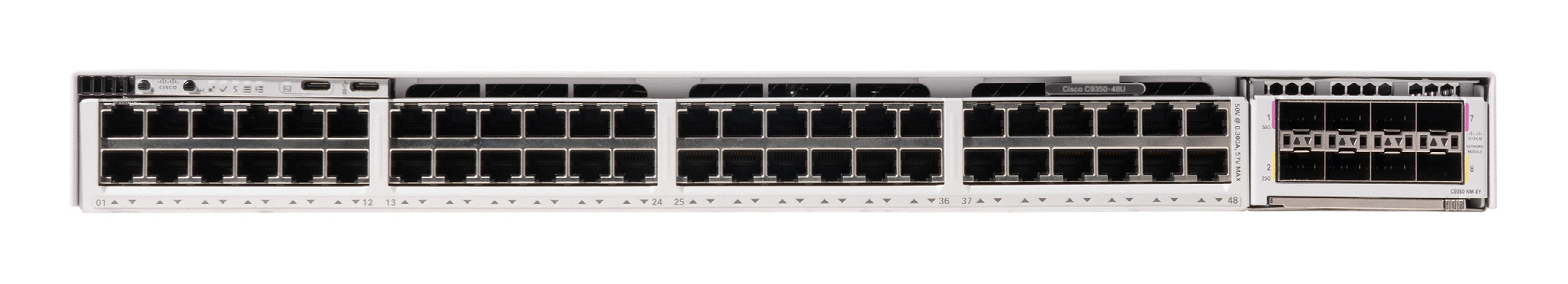Cisco C9350-48u Conmutador L3 Gestionado 48 X 10/100/1000 (Upoe) Sobremesa Montable En Rack Upoe (2880 W)
