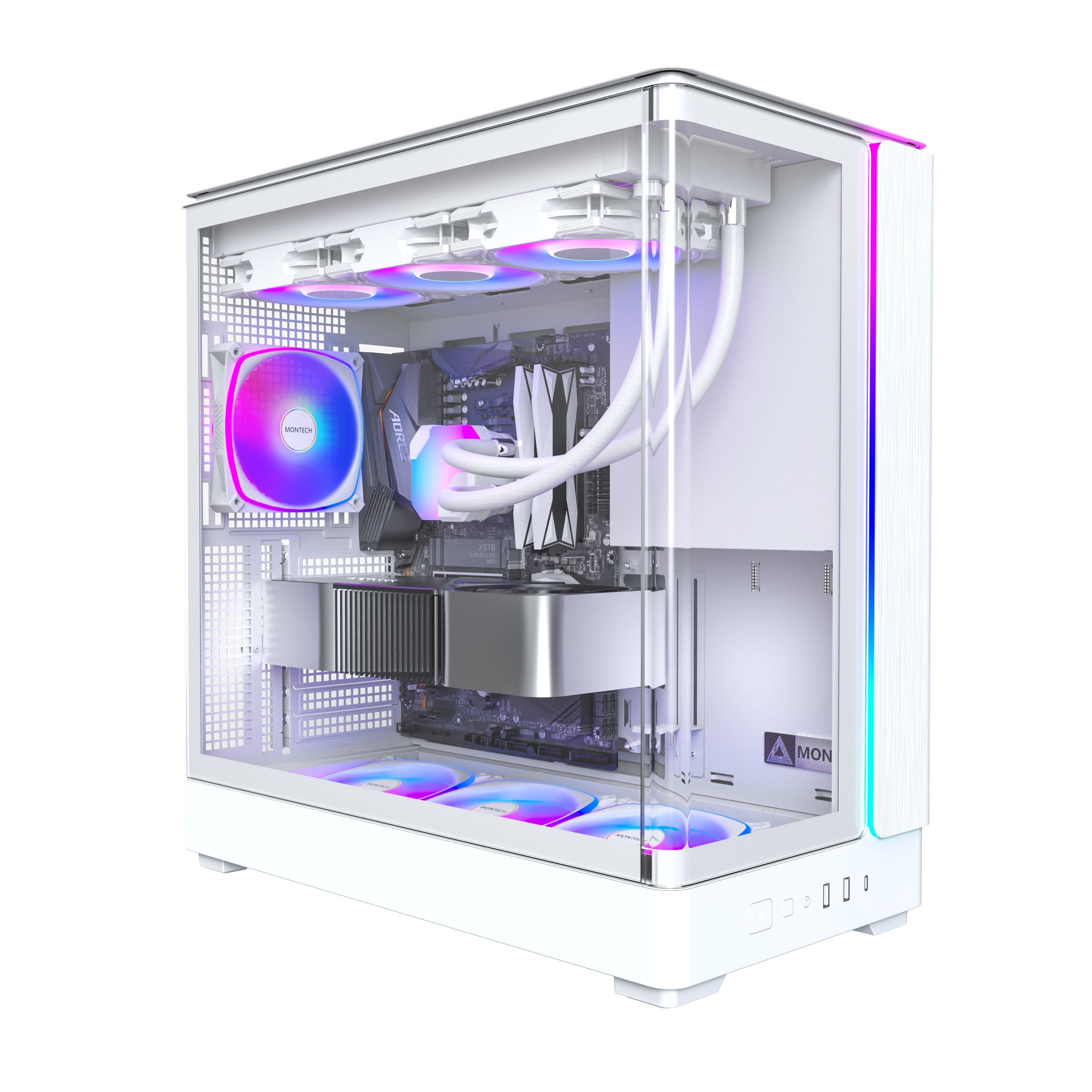 Caja  Pc Montech King 45 Pro Blanca King 45 Pro (W)