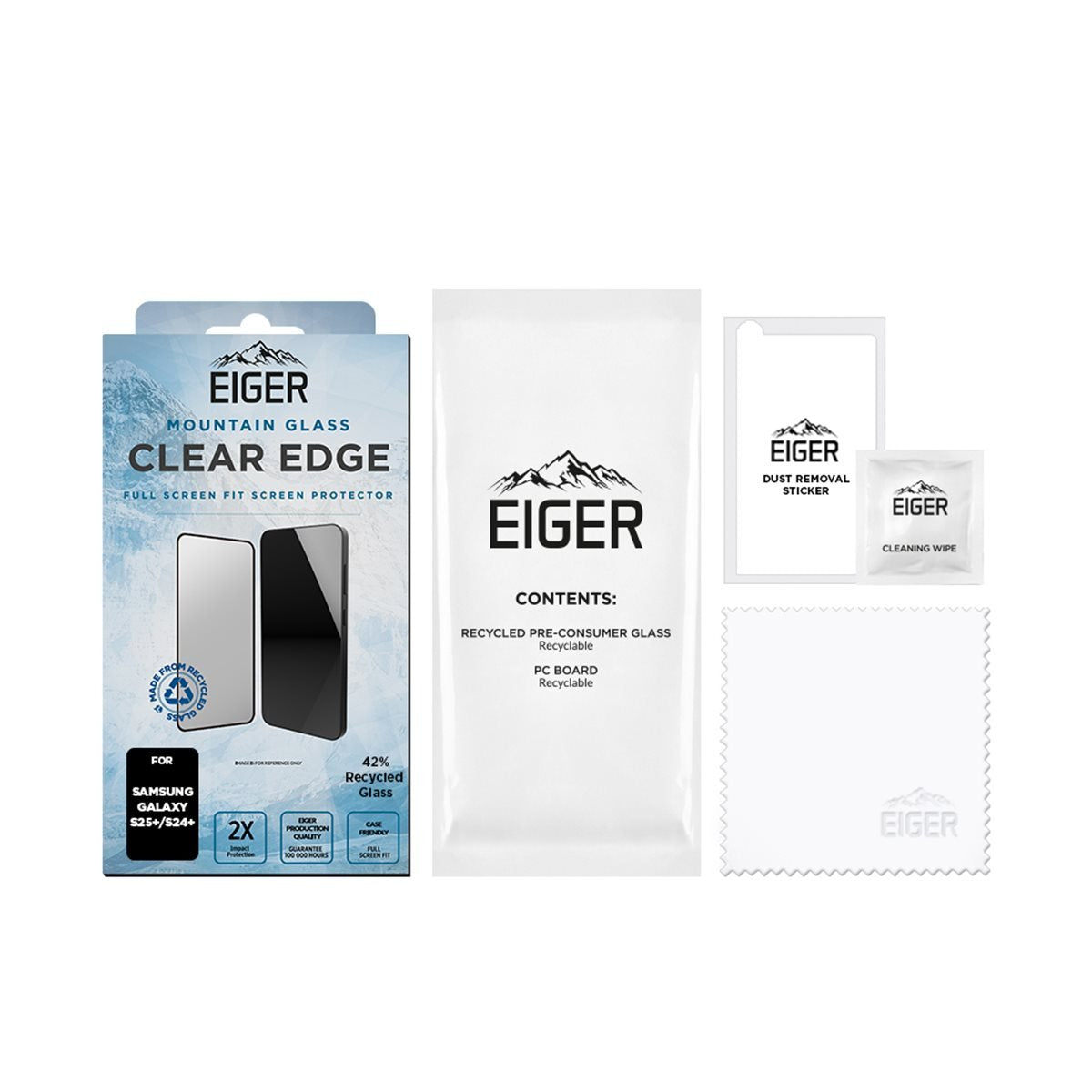 Eiger Sp Mountain Glass Clear Edge Galaxy S25+/S24+