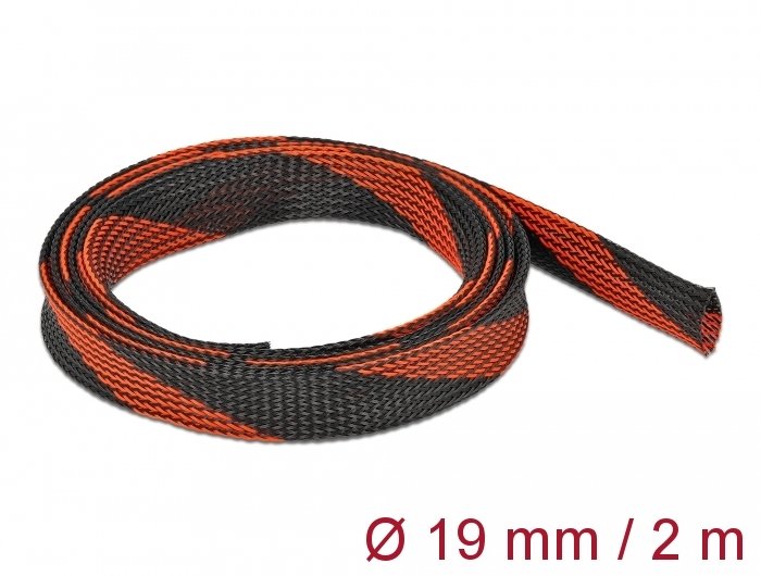 Delock 20743 Pasacables Negro, Rojo