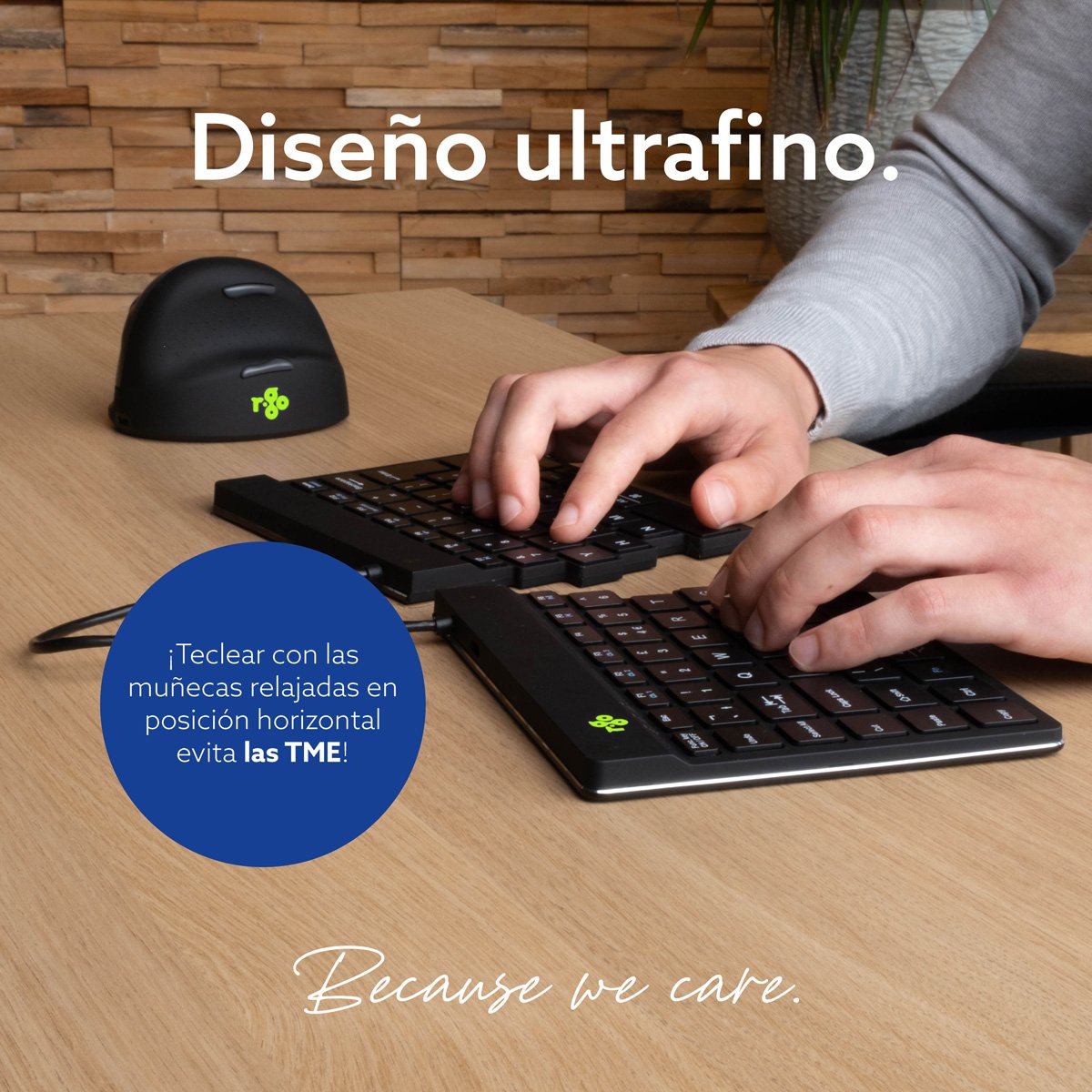 R-Go Split Break Keyboard,  Qwerty (Pt), Bluetooth, Black