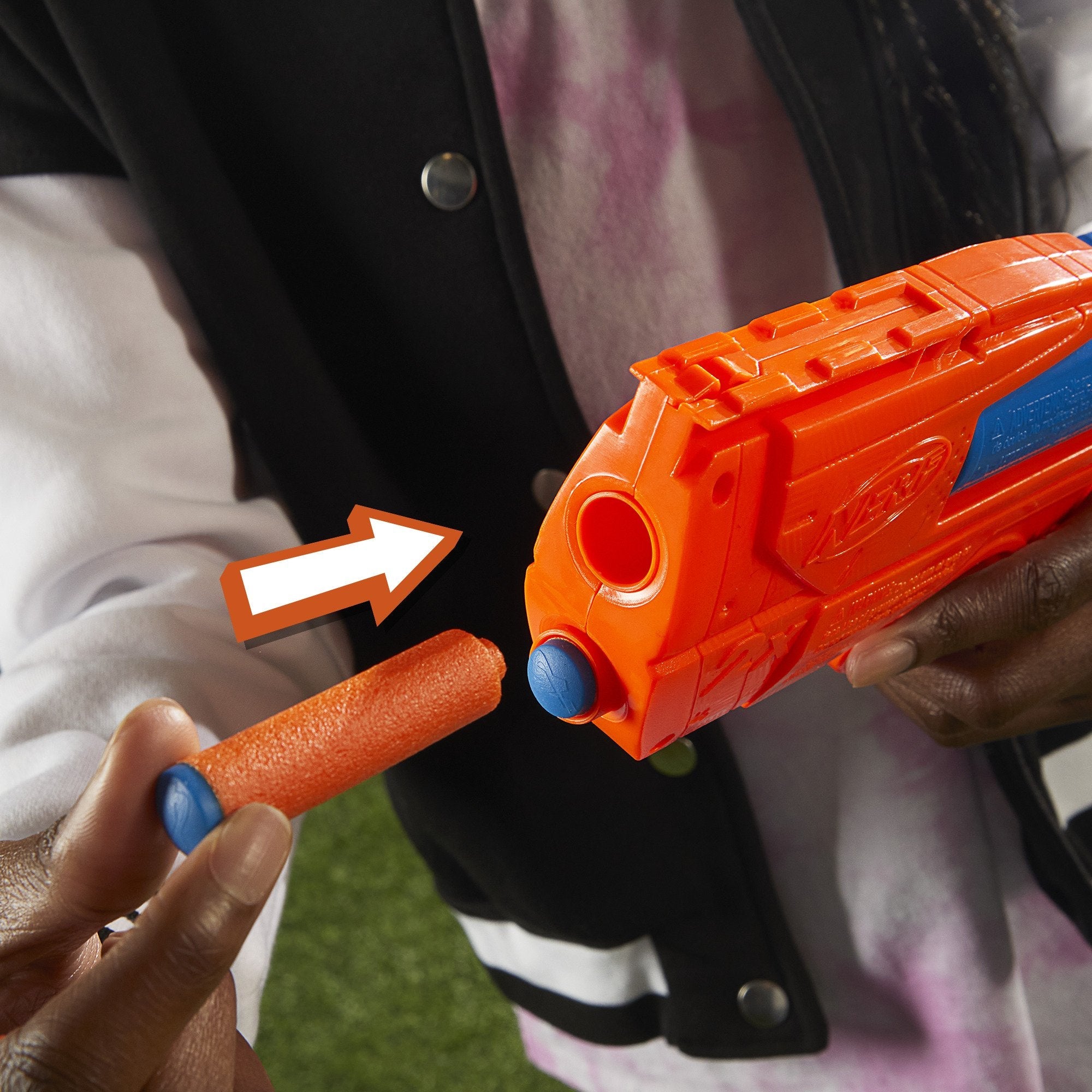 Nerf Nerf N Series Ward, Lanzador De Dardos Azul/Naranja G0132eu4