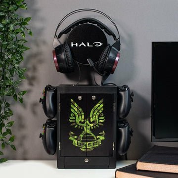 Soporte Para Accesorios De Taquilla Para Juegos Halo - Logotipo De La Unsc