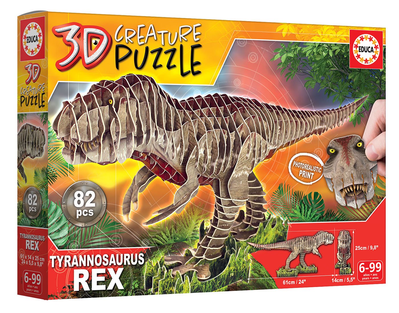 Puzzle 3d Creature T-Rex 82pzs