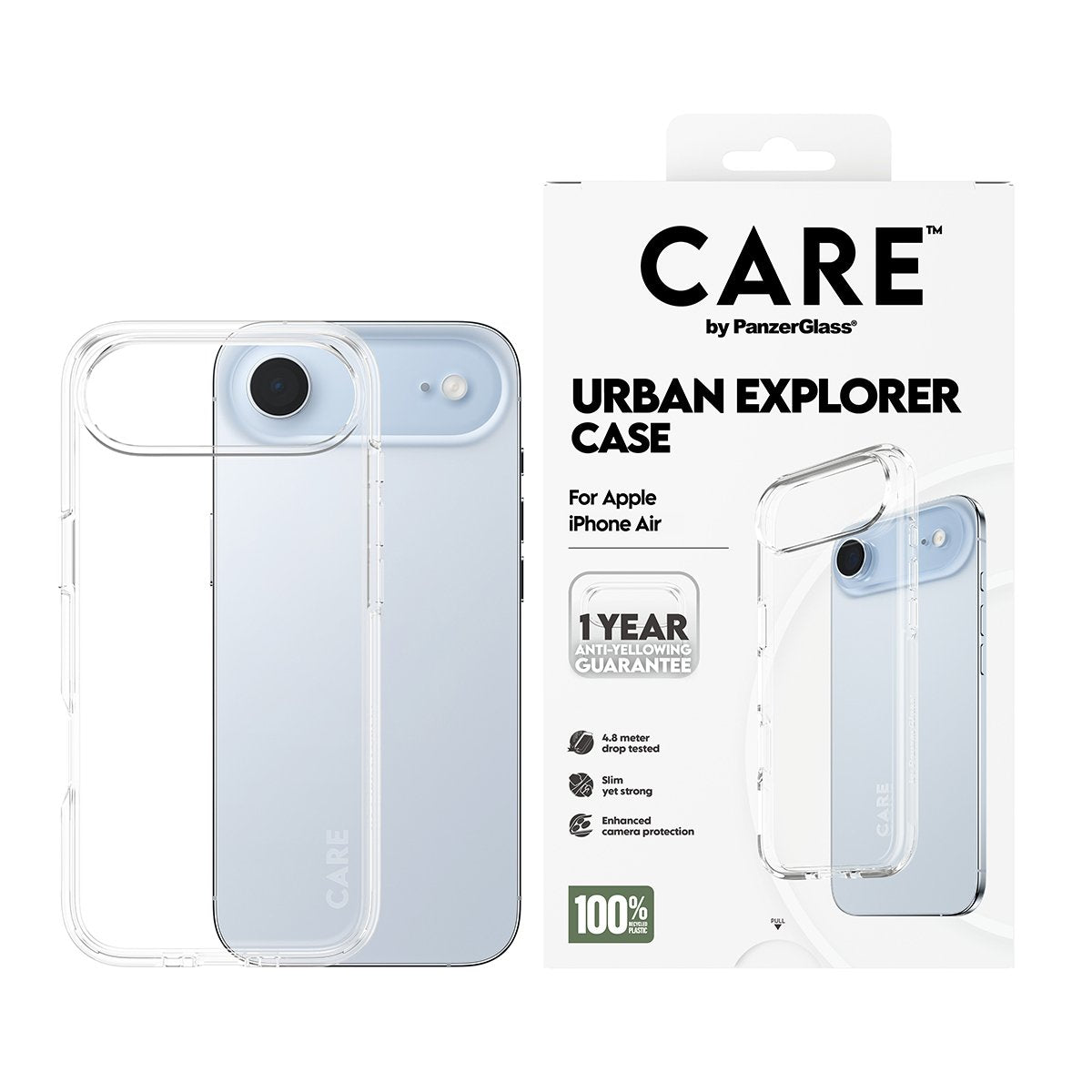 EAN 5715685027000 - PanzerGlass CARE™ by ® Urban Explorer Case Transparent iPhone Air funda para teléfono móvil Transparente imagen 2