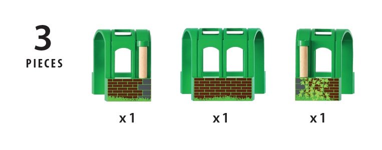 Brio World World Flexible Tunnel, Train Green 33709