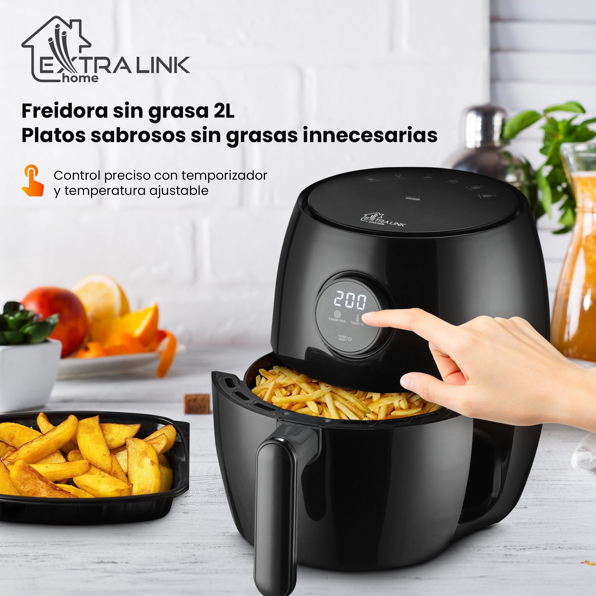 Extralink Smart Life Air Fryer 2l Eu Sj-200