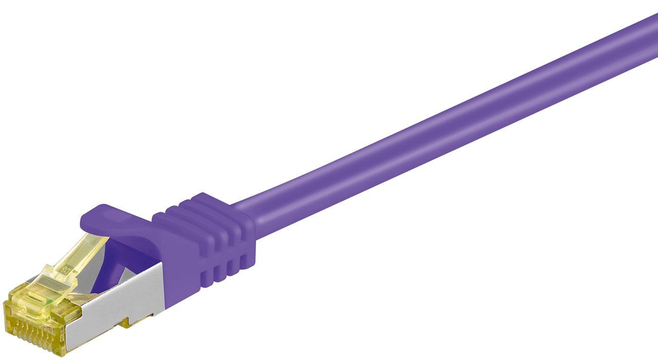 Latiguillo Cat 7, S/Ftp, 30.00 M, Violeta, Lszh Goobay