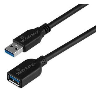Mediarange Usb-Verlängerungscable, Usb 3.0, 5 Gb S, 5m, Sw