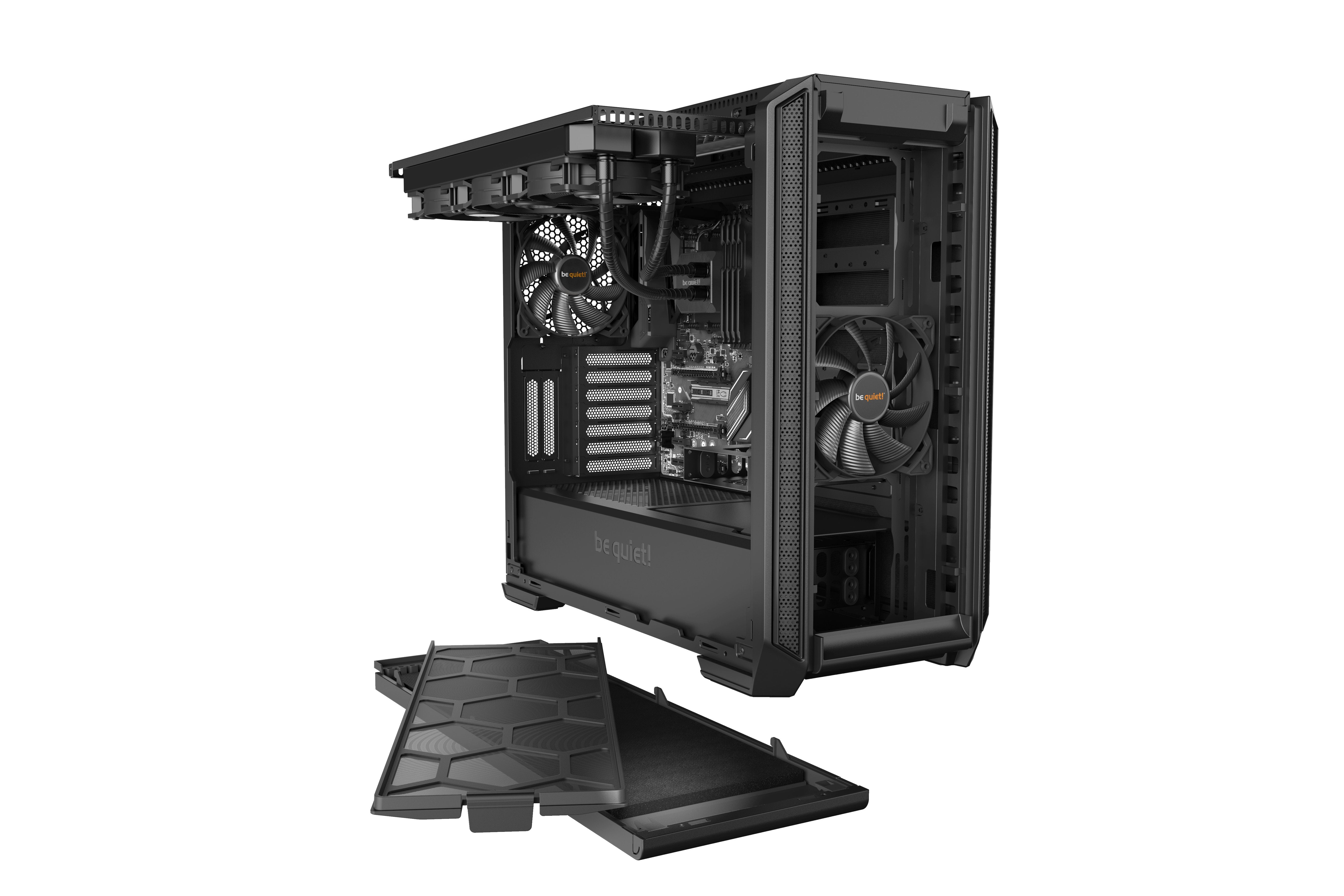 Caja Pc Be Quiet! Torre E-Atx Silent Base 601 Black 2 Ventiladores/Insonorizada Bg026