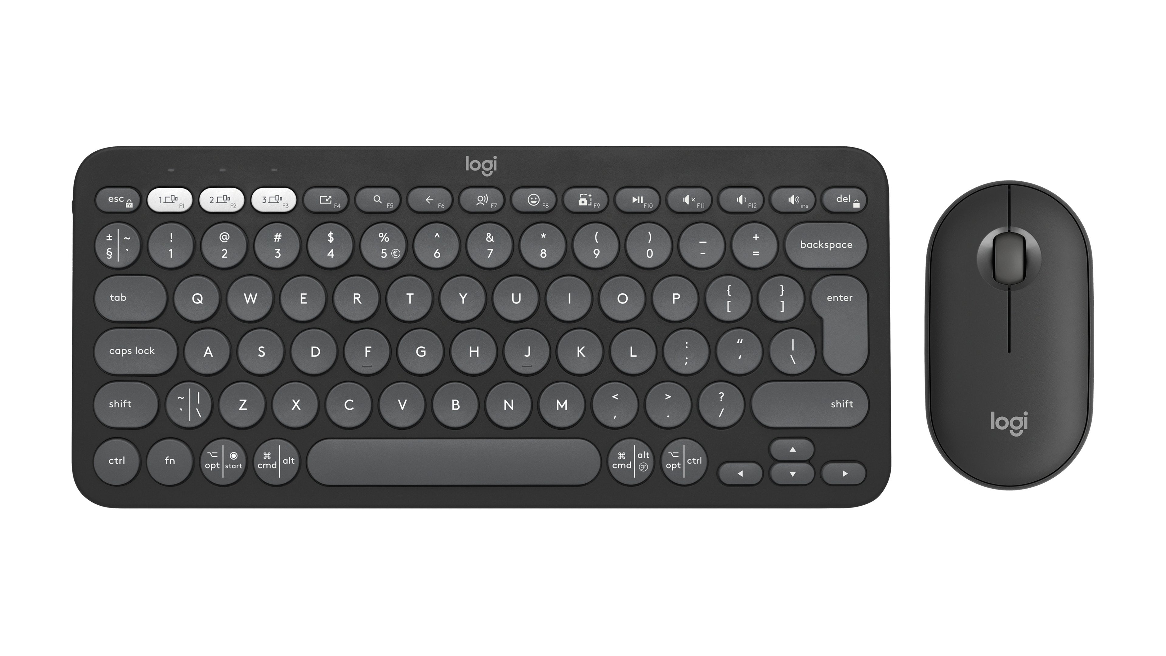 EAN 5099206115606 - Logitech 920-012239 teclado Ratón incluido Universal RF Wireless + Bluetooth QWERTY Internacional de EE.U imagen 1