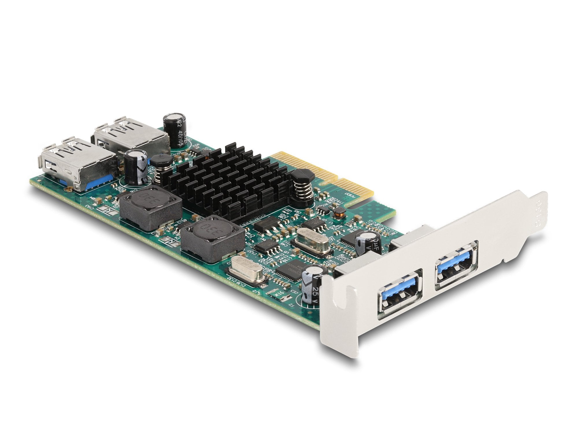Delock Pci Express X4 Tarjeta A 2 X Extern Usb 5 Gbps Typ-A +