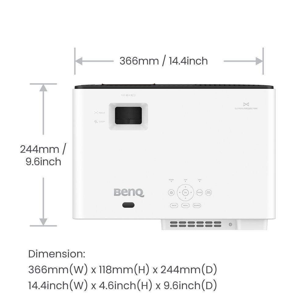 Proyector  Benq X500i  De Corto Alcance 2200 Lúmenes Ansi Dlp 2160p (3840x2160) Negro, Blanco
