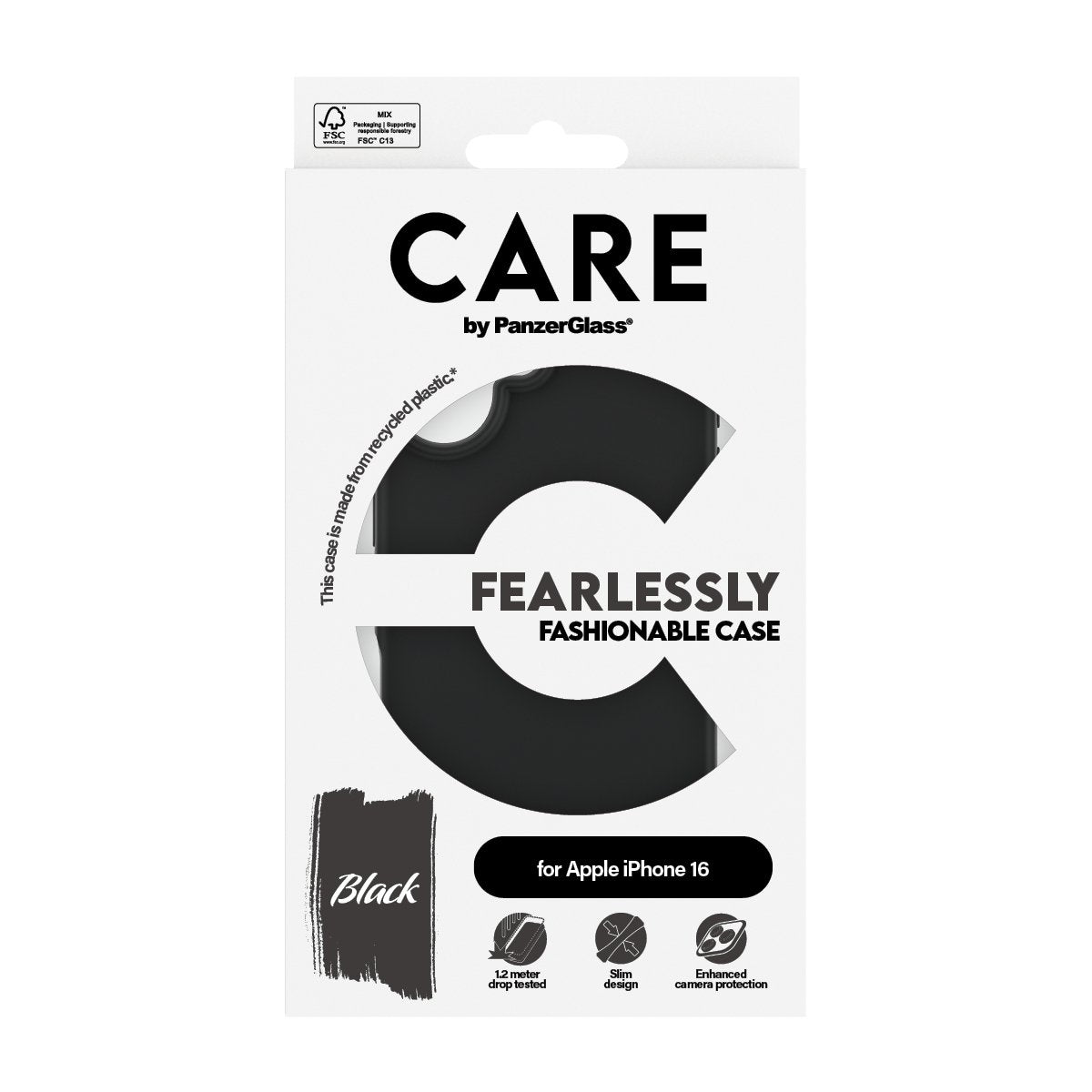 EAN 5715685004599 - PanzerGlass CARE™ by ® Case Black iPhone 16 funda para teléfono móvil Negro imagen 3