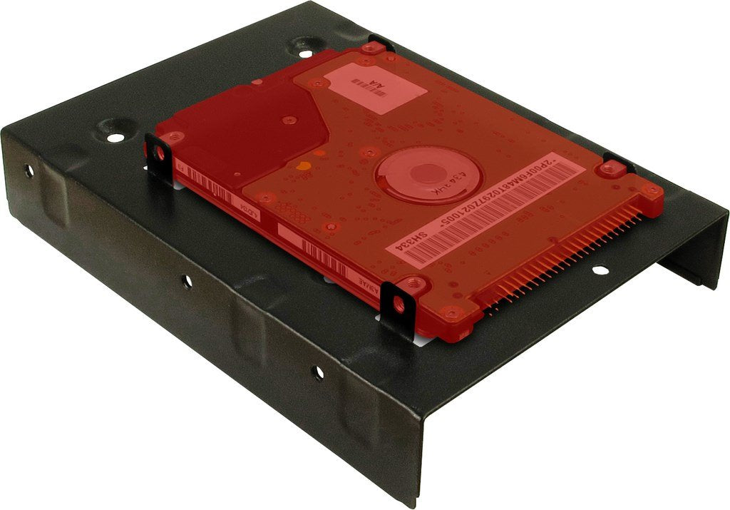 Inter-Tech 88885232 Panel Bahía Disco Duro 2x 2,5" Panel Embellecedor Frontal Negro