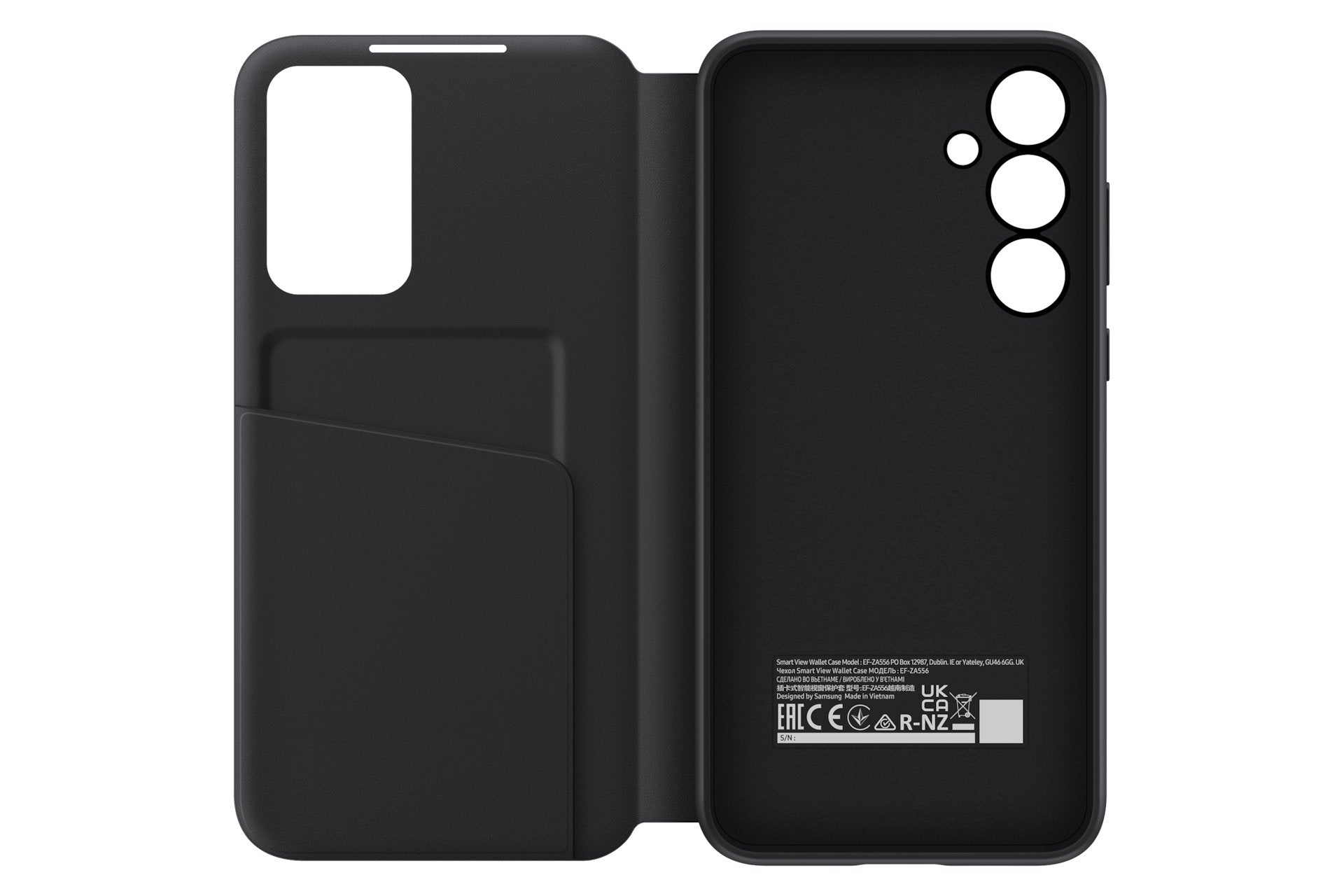 EAN 8806095546599 - Samsung EF-ZA556 funda para teléfono móvil 16,8 cm (6.6") Funda cartera Negro imagen 7