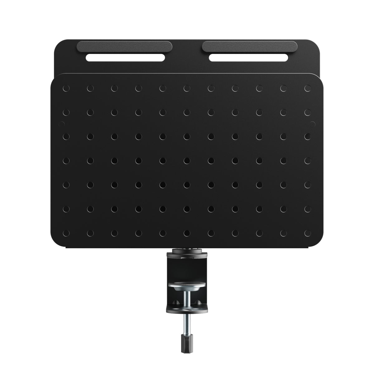 Organizador De Escritorio Activejet Apb-006b: Tablero Giratorio Perforado Con Organizador Vertical, Color Negro