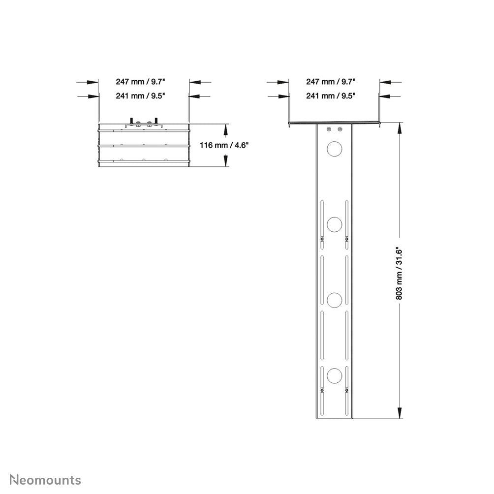 Soporte De Cámara Mmz Para Modelos Plasma-M2500 Y Plasma-W2500 6kg Plasma-M2500camshlf2 Neomounts