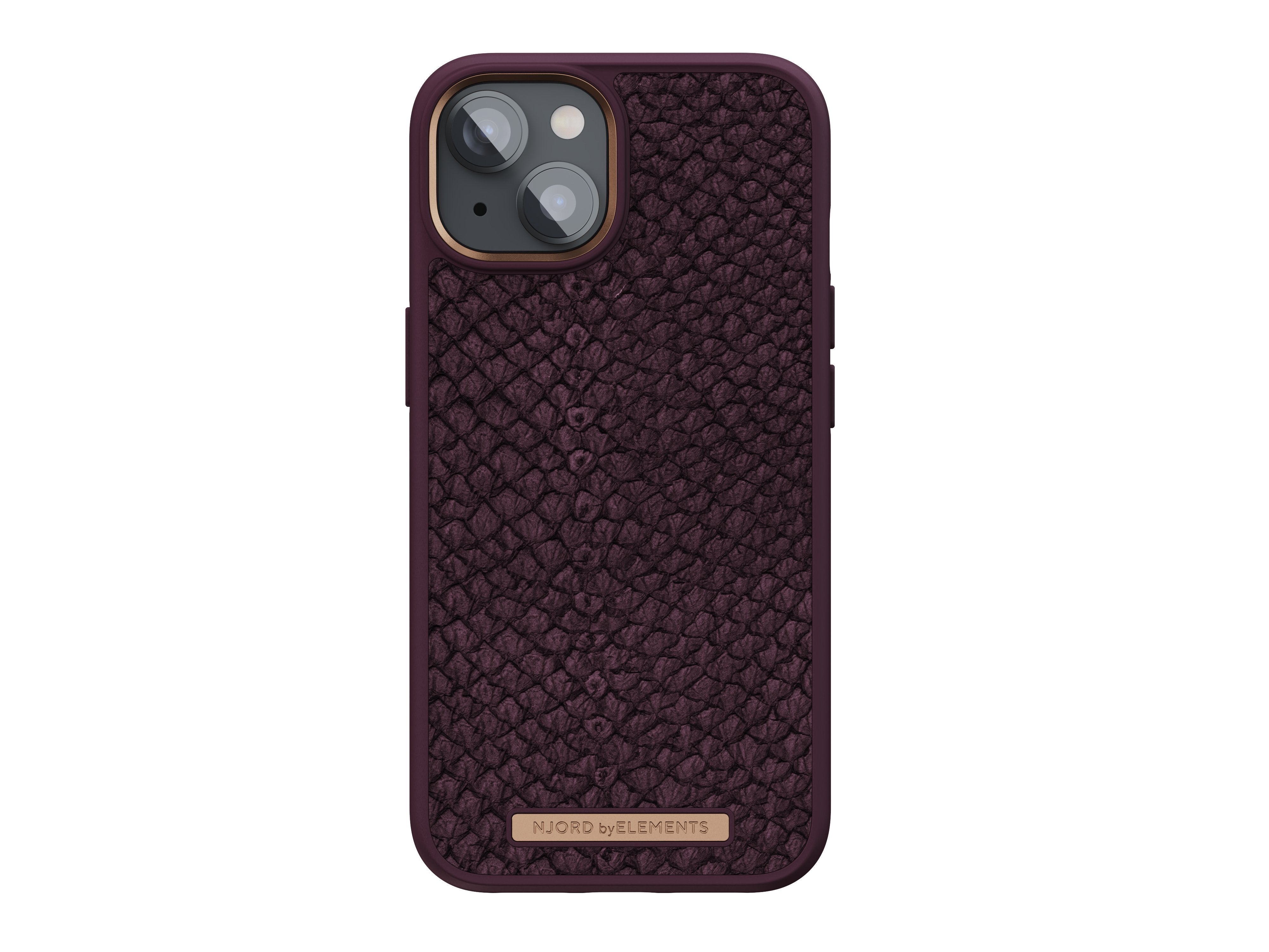 Njord Byelements Salmon Leather Magsafe Case - Iphone 14 - Rust