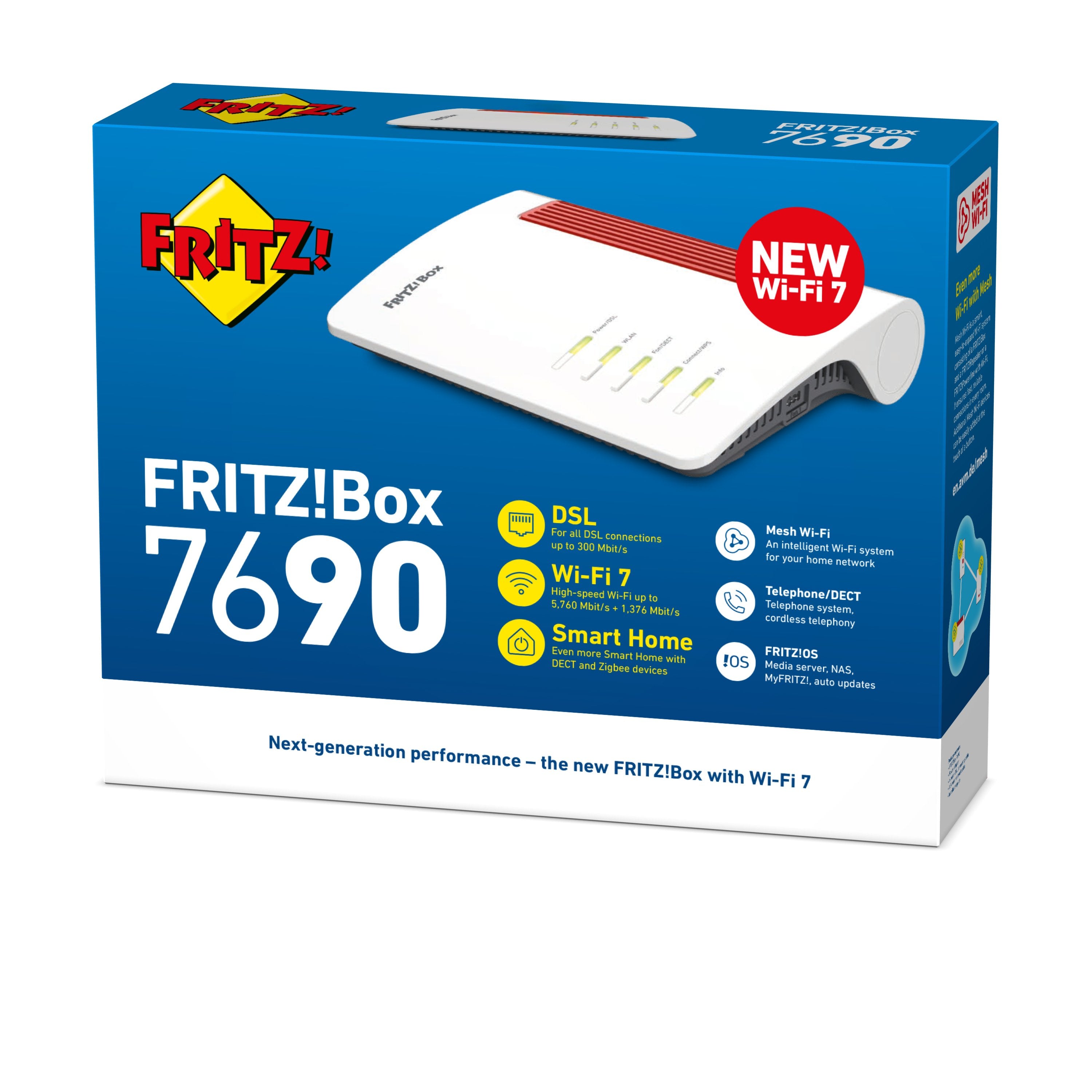EAN 4023125030796 - Box 7690 International router inalámbrico 2.5 Gigabit Ethernet Doble banda (2,4 GHz / 5 GHz) Blanco imagen 4