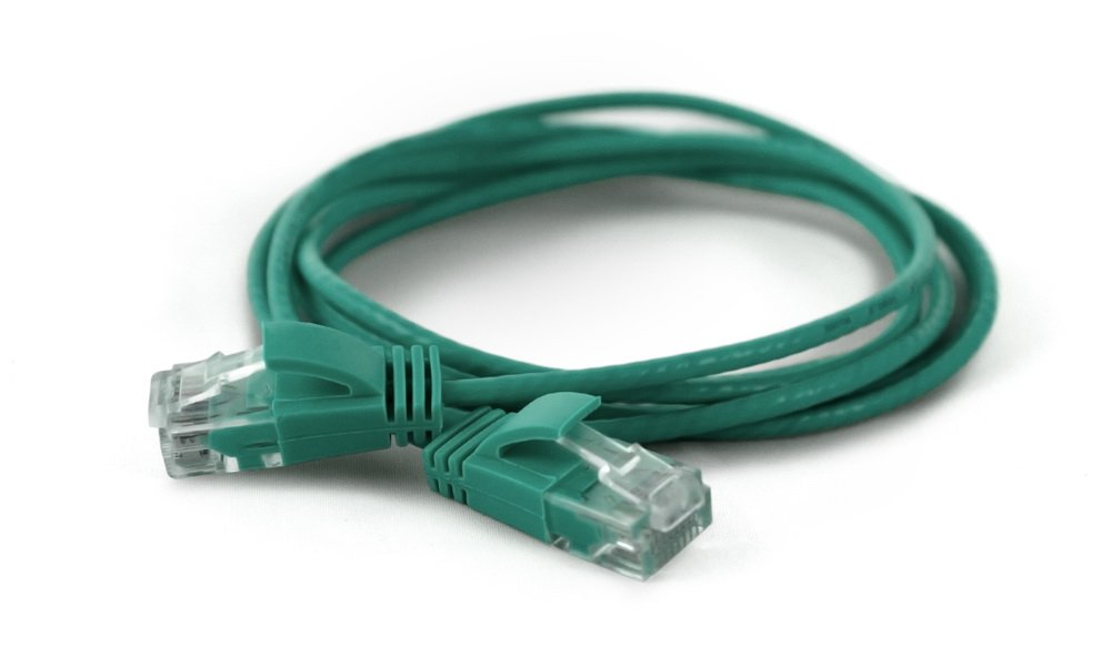 Wantecwire Utp, Cable Extra Fino Cat6a, D = 2,8 Mm, Verde, Longitud 0,10 M