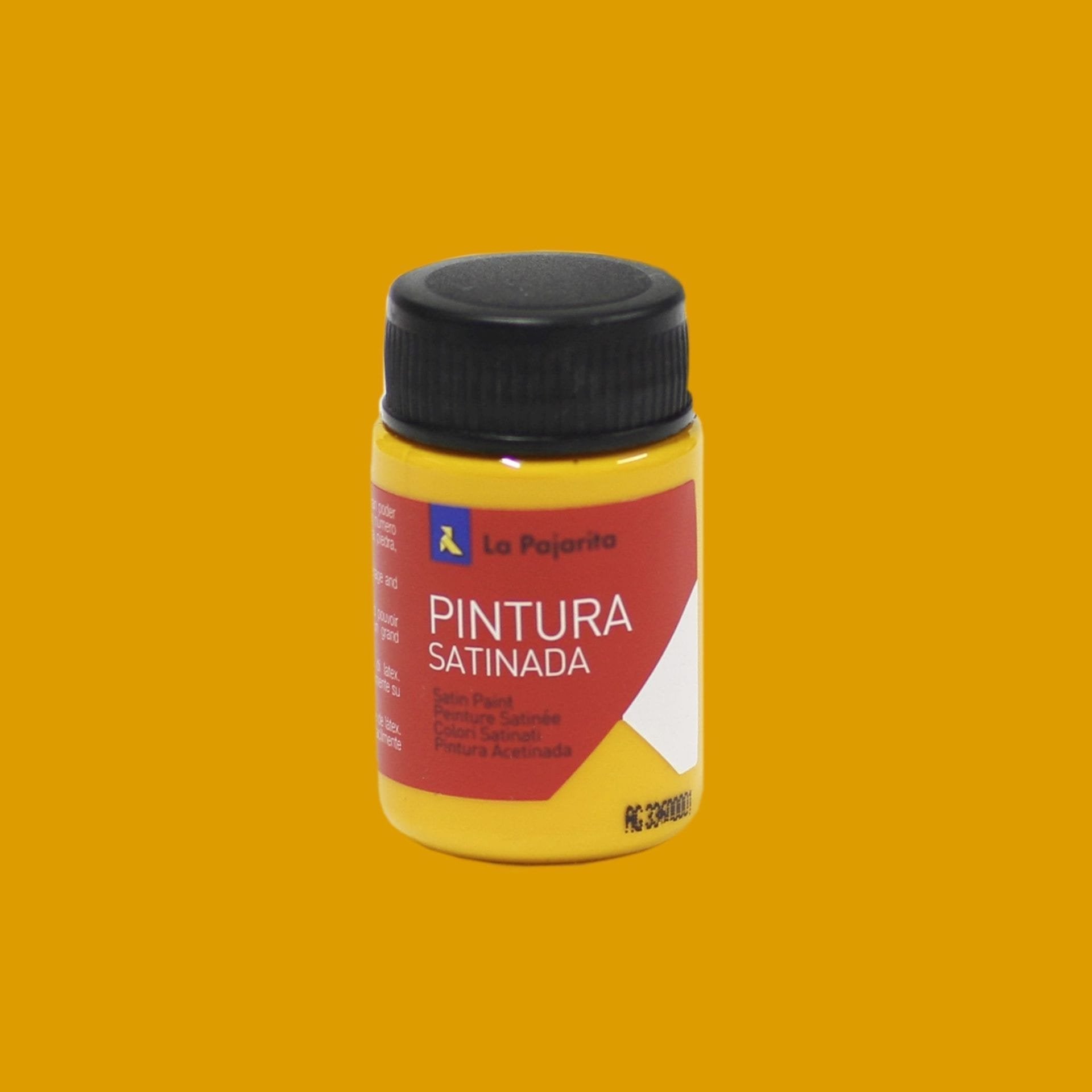 La Pajarita Témpera Escolar Bote De 35ml Satinada Amarillo Medio L-27