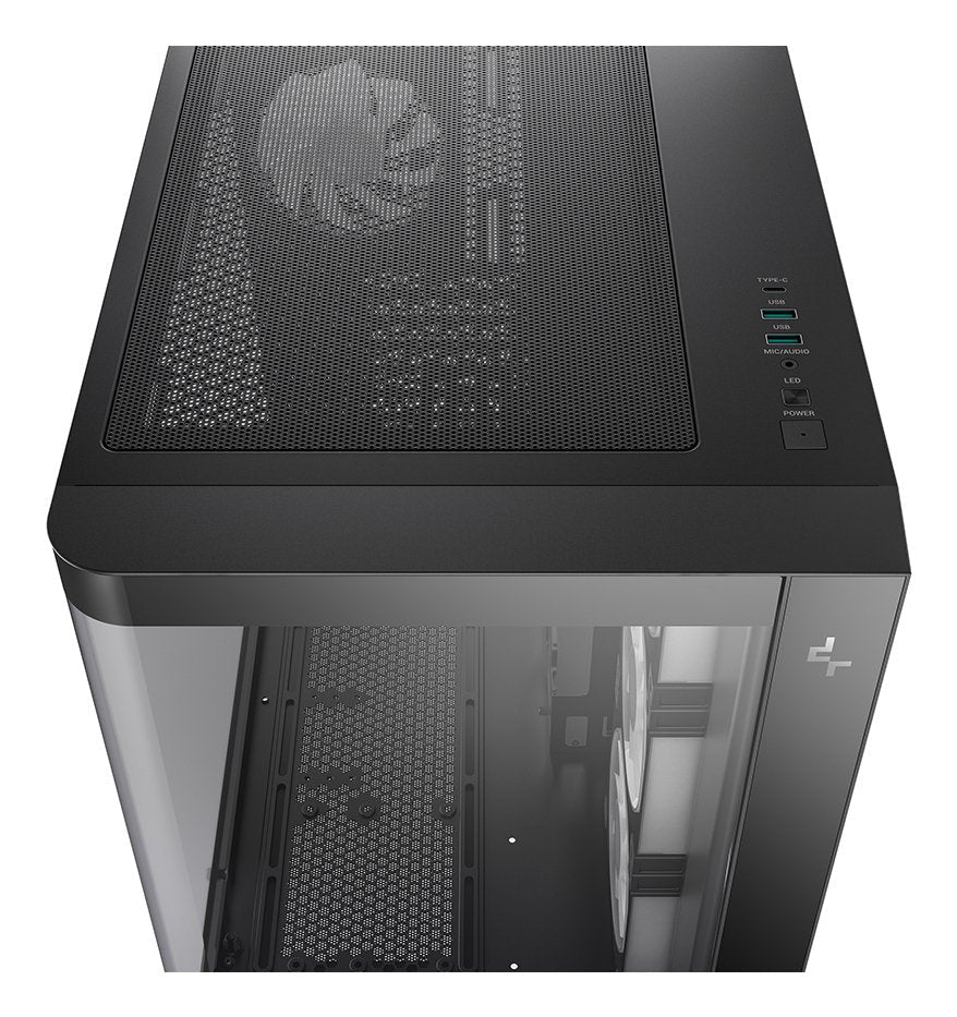 Caja Pc Deepcool Cg530u 4f Negra, Vitrina De Cristal Curvado R-Cg530u-Bkaga4-G