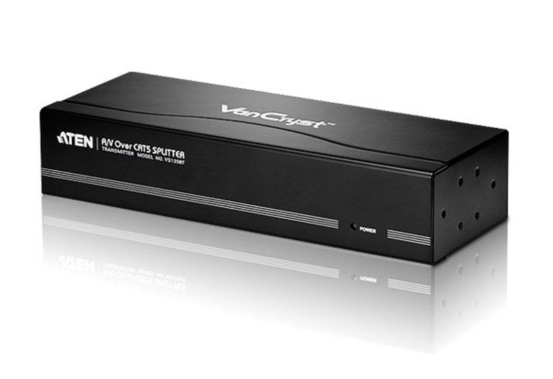 Aten Vga Splitter 8-Port Vga Cat5e/6 Audio/Video Splitter (V Repartidor Audiovisual Vga Sobre Cat. 5e/6 De 8 Puertos