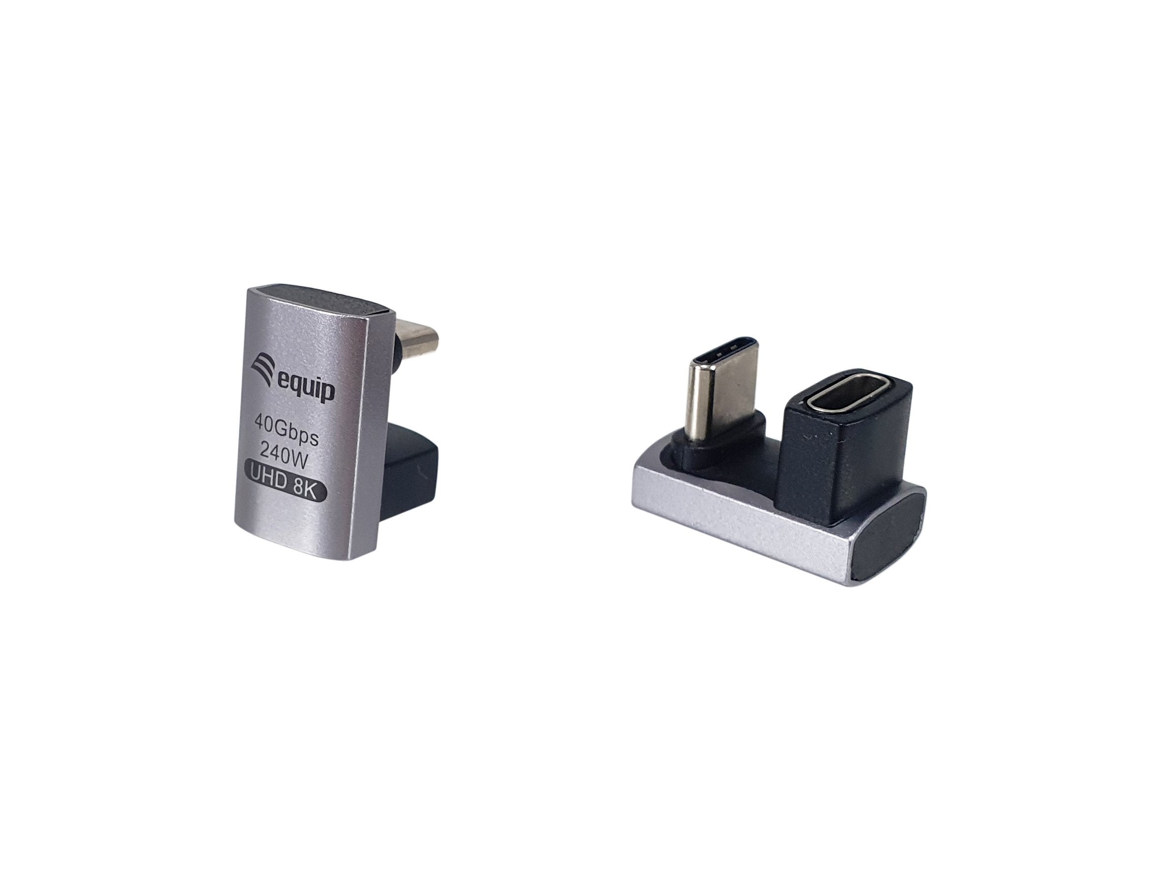 Equip Adaptador Usb 4.0 -> Usb-C 40gbps, 240w Pd, 2er-Pack Gr