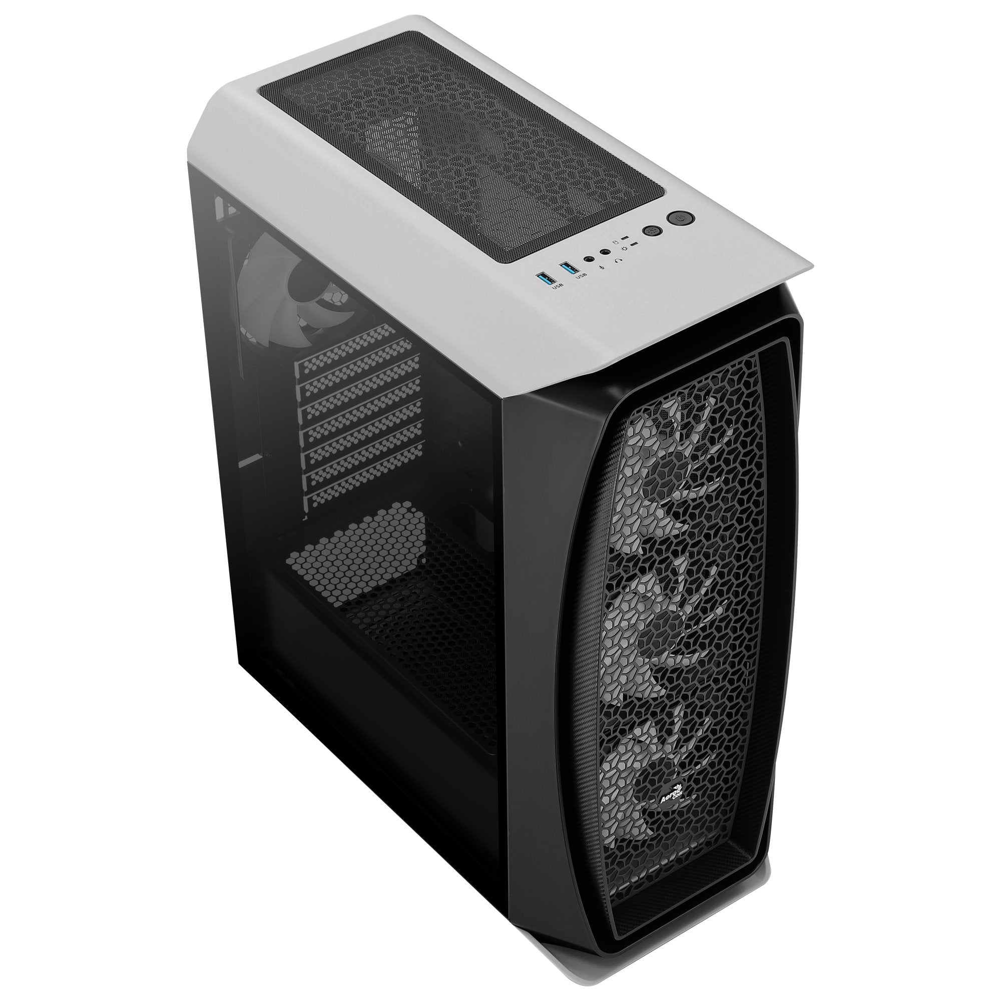 Caja Gaming Semitorre Aerocool Aero One Frost Blanco