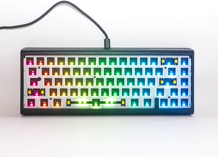 Ducky Tinker 65 Barebone Gaming-Teclado, Rgb - Negro (Iso-De)