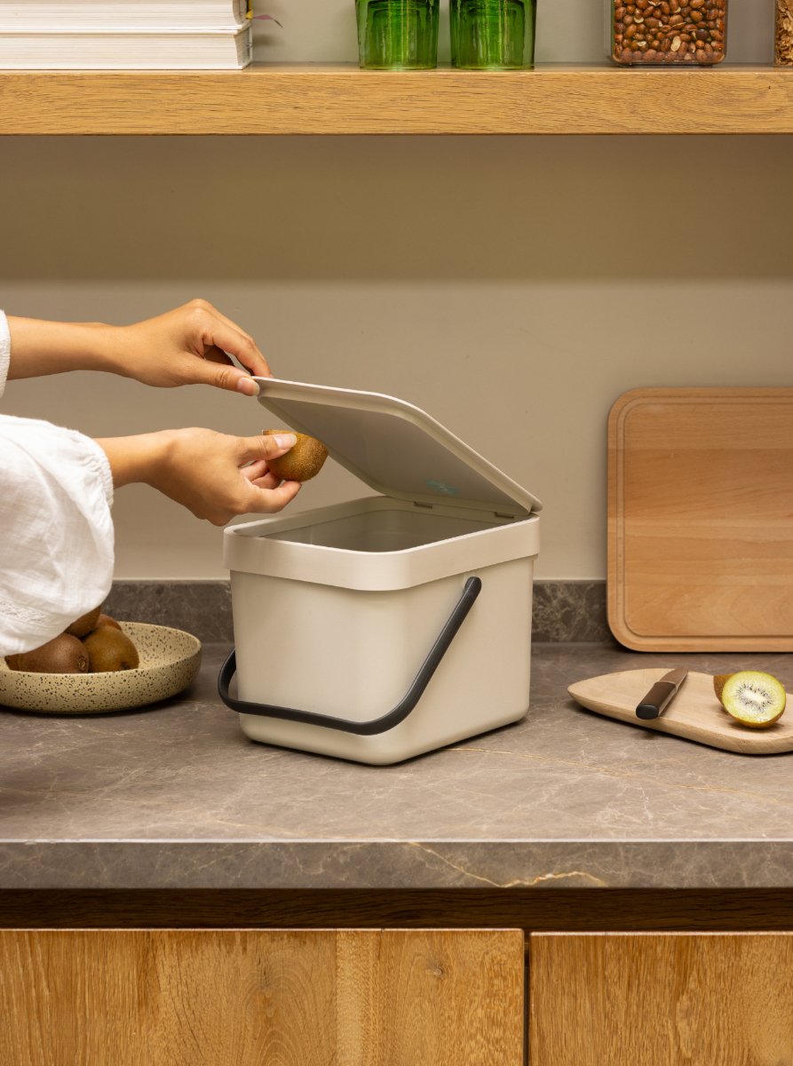Brabantia Sort & Go Abfallbehäl. Soft Beige 6 L