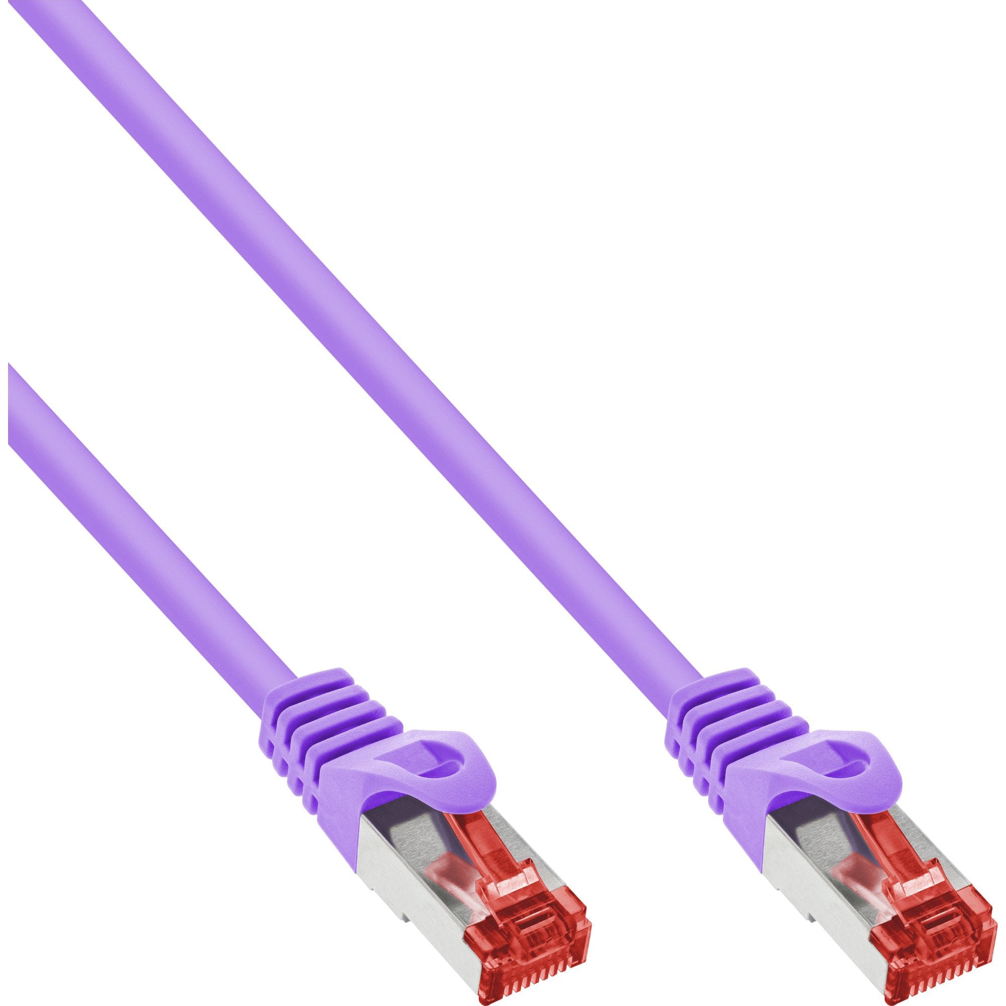 Inline® Cable De Red S/Ftp Pimf Cat.6 250mhz Pvc Cobre Morado 7.5m