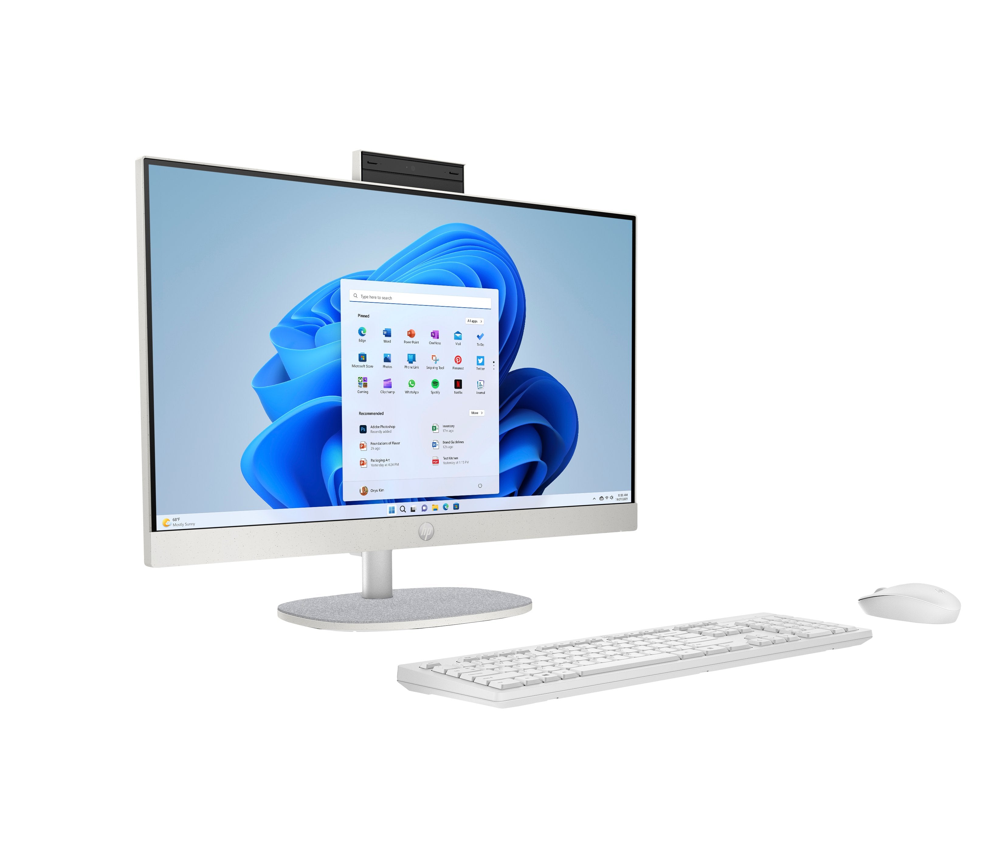 Hpc - Aio 24-Cr0176ns Celeron N100 8gb 512gb  23,8" Fhd W11 Blanco